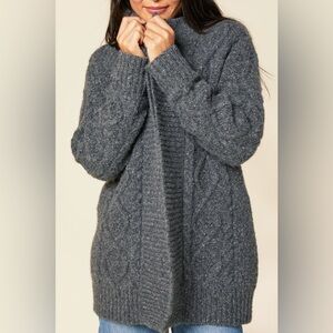 Outerknown Fisherman Cardigan Cashmere Cable Knit Sweater-NWT-Size S (oversized)